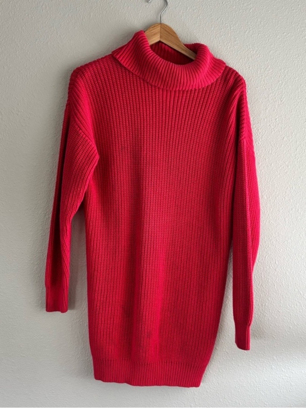Lovers + Friends Vibrant Pink Turtleneck Sweater